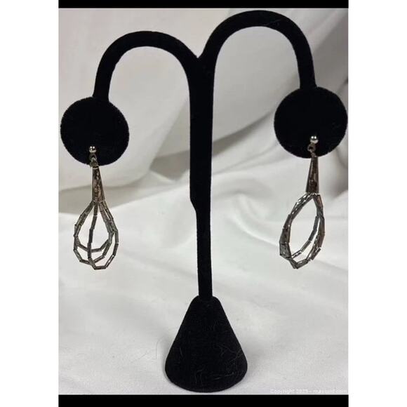 Sterling Liquid Silver Earrings - Picture 1 of 15